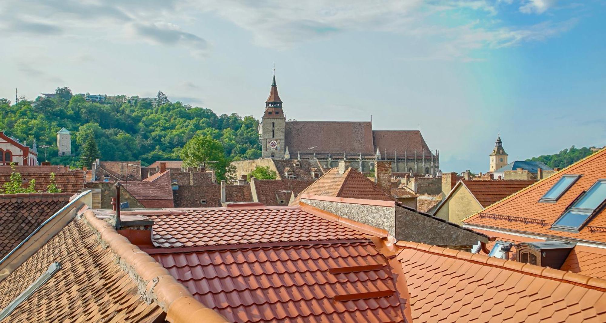 Rooftop Proprety With Large Terrace & Stunning Views - Brasov Ngoại thất bức ảnh